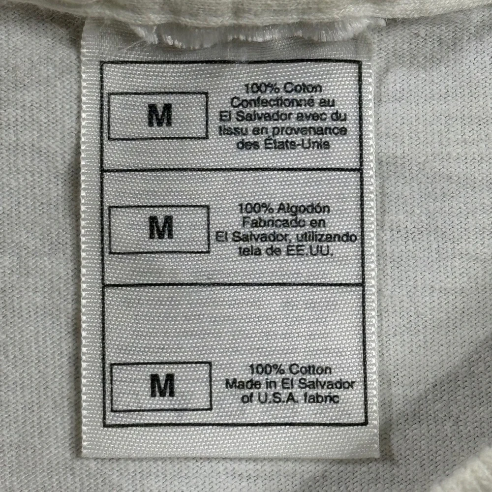 1K01 Clothing Stay Cool Graphic TShirt Mens Medium White Cotton Retro Streetwear